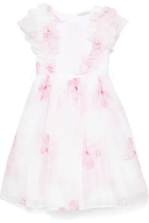 MONNALISA Vestido con mariposas estampadas