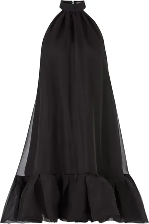 Nina Ricci Vestido corto con dobladillo peplum