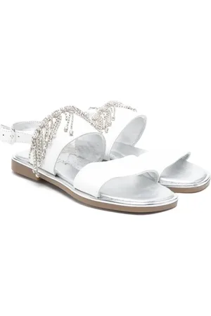 MONNALISA Sandalias con flecos de cristal