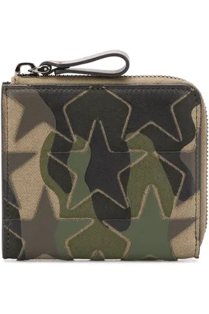 VALENTINO GARAVANI Cartera con estampado militar y estrellas