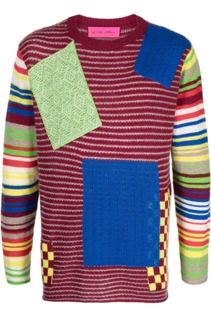 THE ELDER STATESMAN Suéter con diseño patchwork