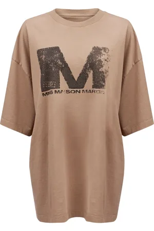 Maison Margiela Playera con cuello redondo
