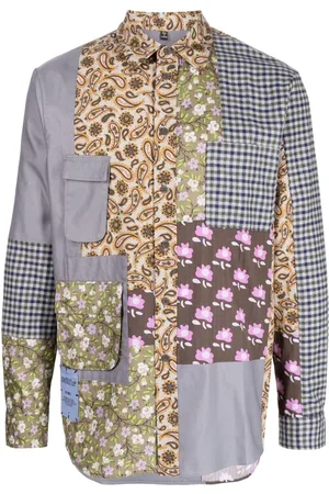 Alexander McQueen Camisa con diseño patchwork