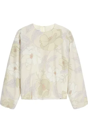 DRIES VAN NOTEN Top de seda cocoon