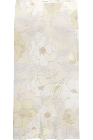DRIES VAN NOTEN Falda midi estampada