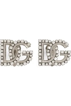 Dolce & Gabbana Aretes con logo DG