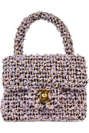 CHANEL Tote de tweed Classic Flap micro 1990-2000