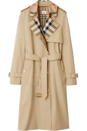 Burberry Gabardina con cuello a cuadros