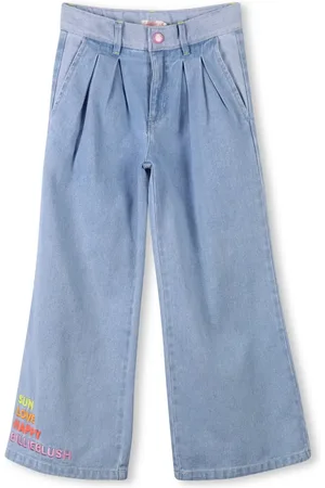 Billieblush Jeans anchos con logo bordado