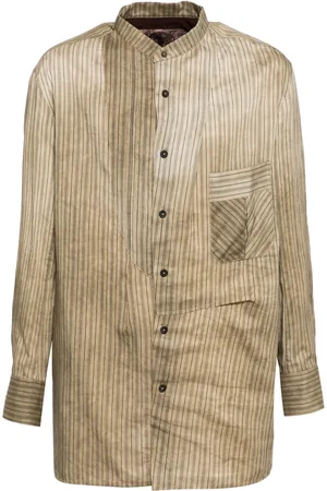 ZIGGY CHEN Camisa con rayas estampadas