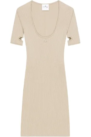 Courrèges Vestido corto con aberturas