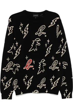 AGNÈS B. Suéter con estampado gráfico