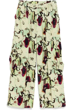 Collina Strada Pantalones cargo Watercolor Floral