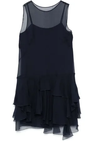Alberta Ferretti Vestido corto con volantes