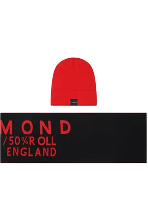 John Richmond Set de gorro con parche del logo