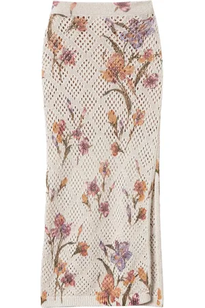 Twin-Set Falda midi con estampado floral