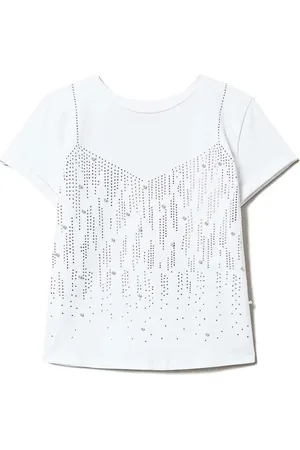Twin-Set Playera con detalles de cristal