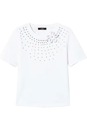 Twin-Set Playera con detalles de strass