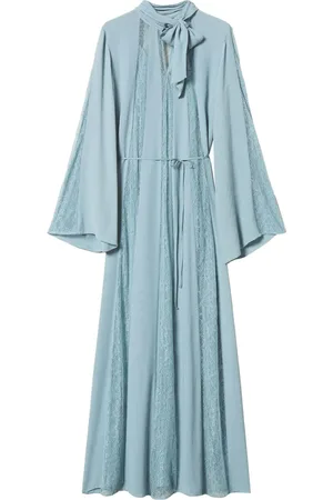 Twin-Set Vestido largo con detalle de encaje