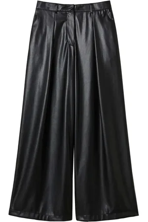 Twin-Set Pantalones anchos con piel artificial