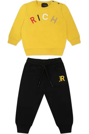 John Richmond Traje deportivo con logo en intarsia