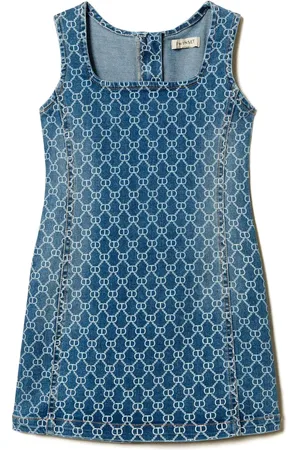 Twin-Set Vestido de mezclilla con monograma