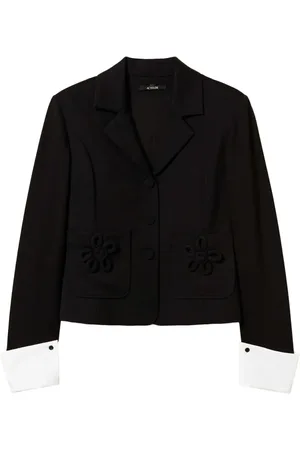 Twin-Set Blazer con apliques florales