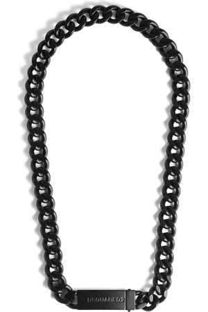 Dsquared2 Collar de cadena con placa del logo