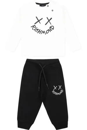 John Richmond Traje deportivo con logo estampado