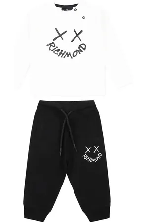 John Richmond Traje deportivo con logo estampado