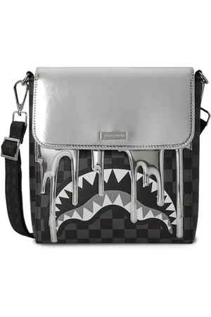 Sprayground Mochila tipo mensajero Metallic Drips