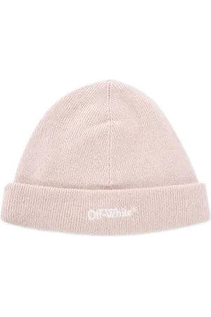 OFF-WHITE Gorro tejido de canalé