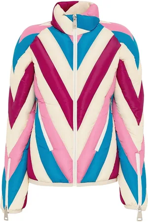 Khrisjoy Chamarra para nieve con capitonado chevron