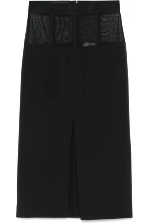 Elisabetta Franchi Falda midi de crepé
