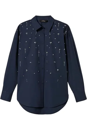Twin-Set Camisa con bordado de mano