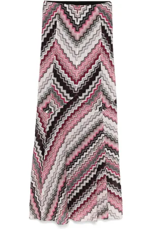 Missoni Falda larga con motivo en zigzag