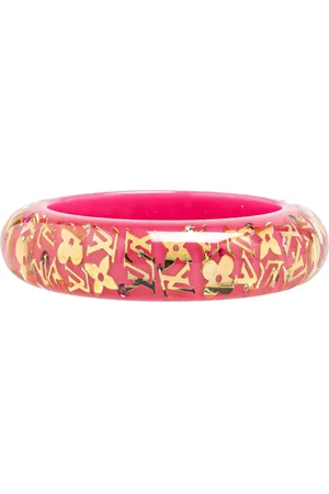 LOUIS VUITTON Pulsera 21st Century Wide Resin Monogram Inclusion GM