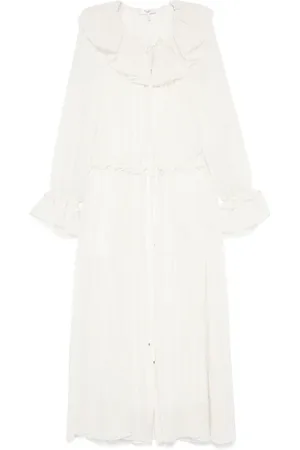 Chloé Vestido midi con volantes