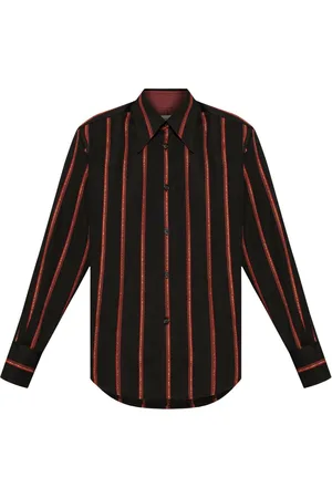 Alexander McQueen Camisa con rayas estampadas