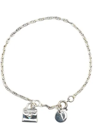 Hermès Pulsera 21st Century Sterling Silver Kelly Charm