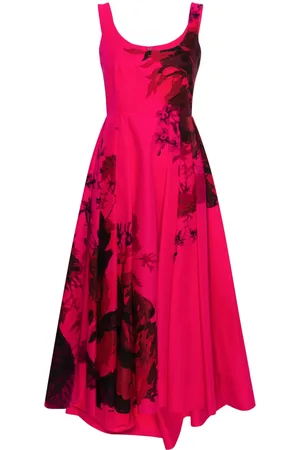 Erdem Vestido largo con diseño acampanado y estampado floral
