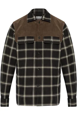 Alexander McQueen Camisa con cuadros estampados