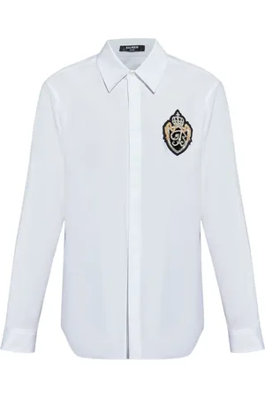 Balmain Camisa con aplique del logo