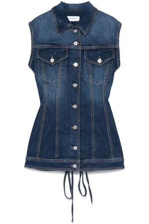 Monot Vestido de mezclilla sin mangas midi
