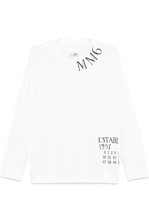 Maison Margiela Playera con números estampados