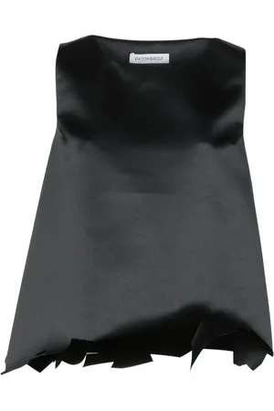 Viktor & Rolf Top con dobladillo sin rematar