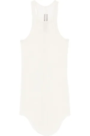 Rick Owens Camiseta de tejido fino de canalé