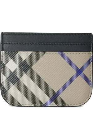 Burberry Tarjetero con motivo de cuadros