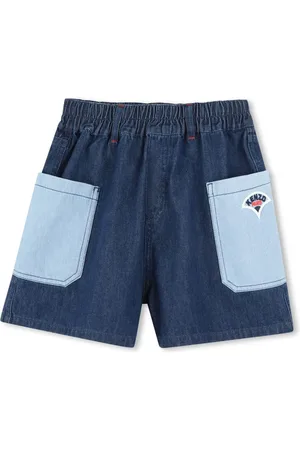 Kenzo Shorts de mezclilla con logo bordado