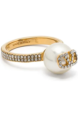 VALENTINO GARAVANI Anillo VLogo con perla artificial